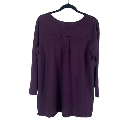 T. Tahari Woman Eggplant Pullover Sweater - Picture 6 of 13